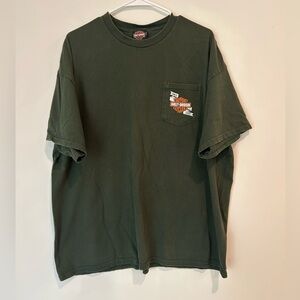 Harley-Davidson Pikes Peak Colorado 2XL Dark Green T-shirt